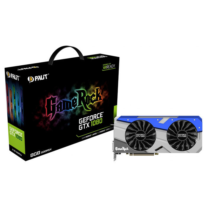 Відеокарта PALIT GeForce GTX 1080 8GB GDDR5X 256-bit GameRock (NEB1080T15P2-1040G)