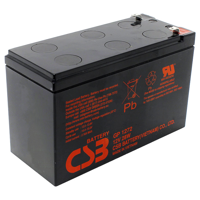 Акумуляторна батарея CSB GP1272 28W (12В, 7.2Агод)