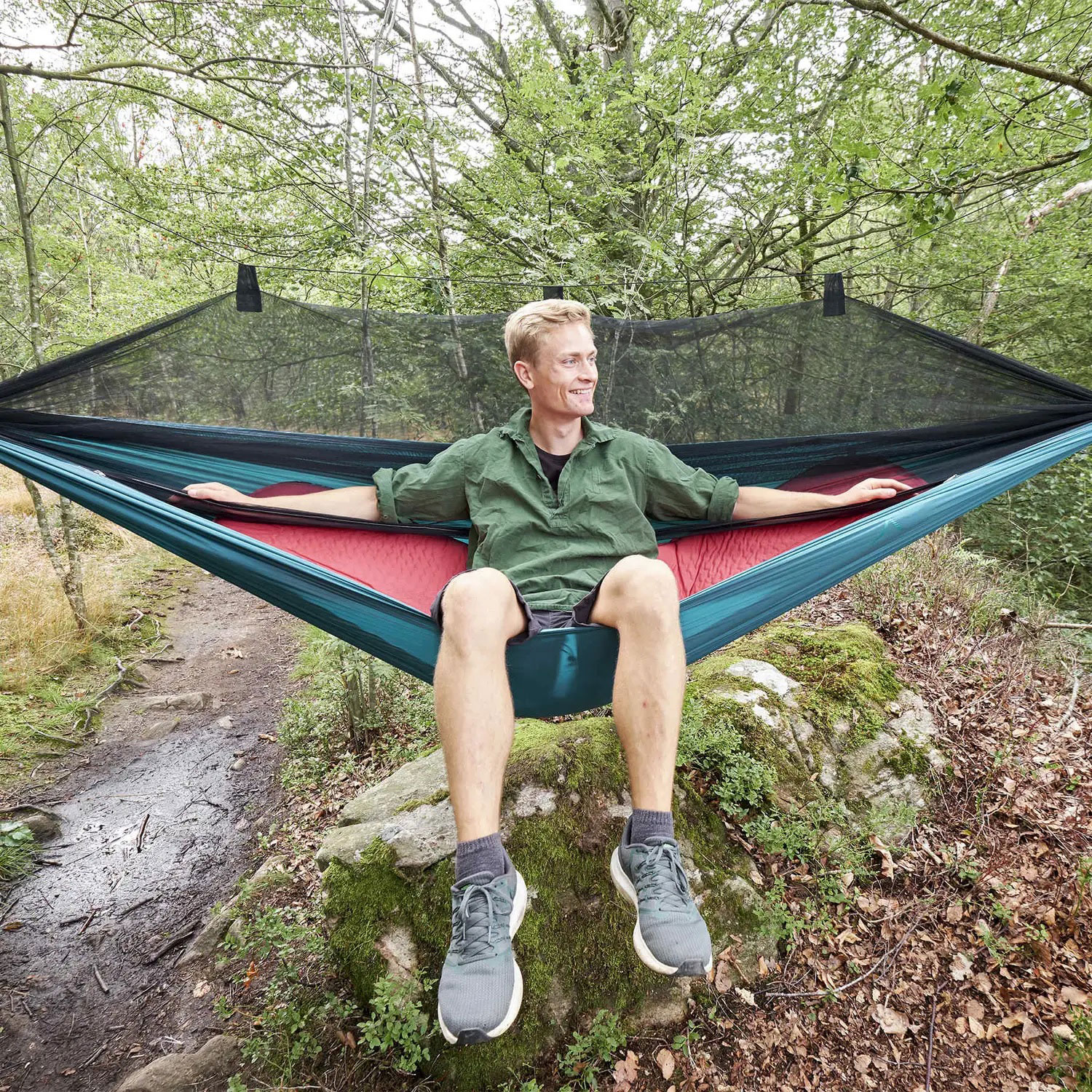 Гамак подвесной GRAND CANYON Bass Mosquito Hammock 270x150см Storm