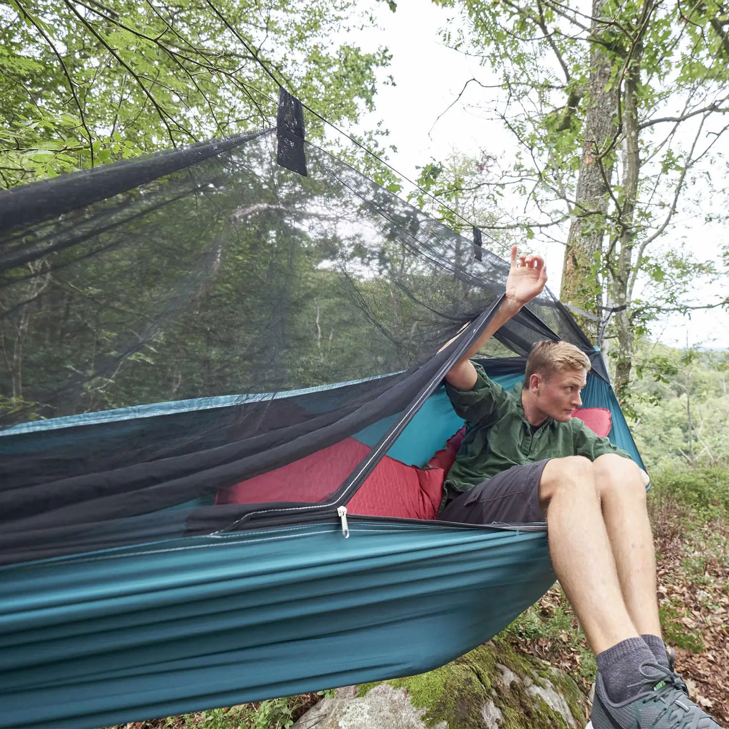 Гамак подвесной GRAND CANYON Bass Mosquito Hammock 270x150см Storm