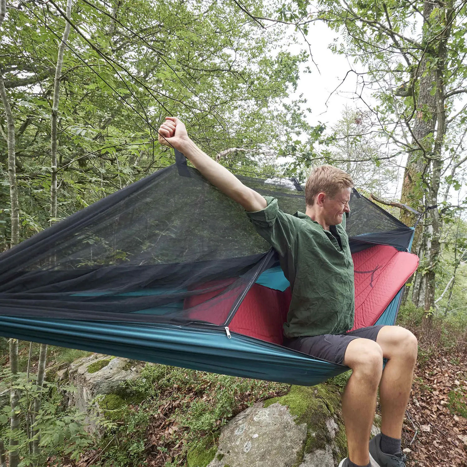 Гамак подвесной GRAND CANYON Bass Mosquito Hammock 270x150см Storm