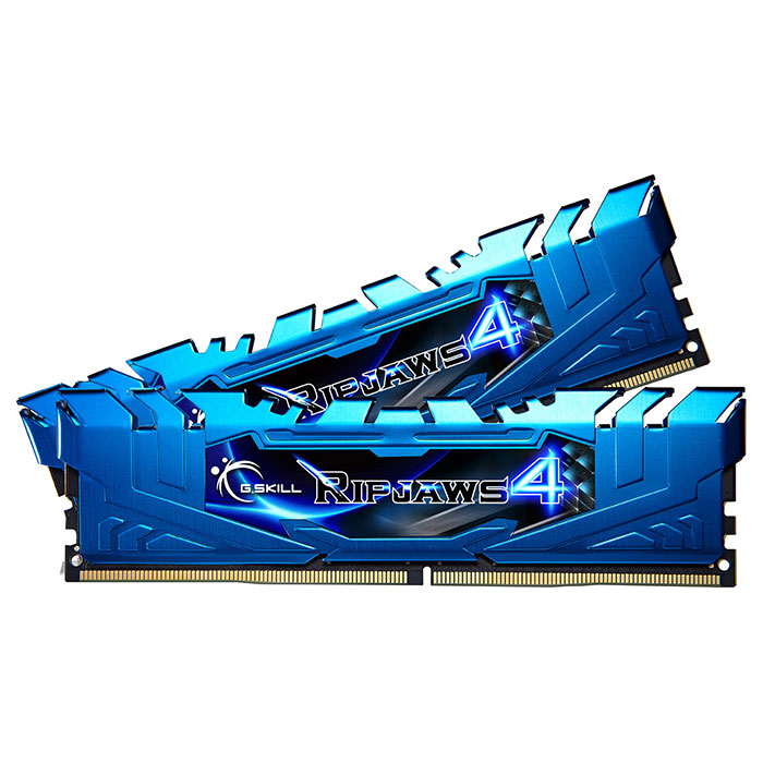Модуль пам'яті G.SKILL Ripjaws 4 Blue DDR4 3000MHz 16GB Kit 2x8GB (F4-3000C15D-16GRBB)