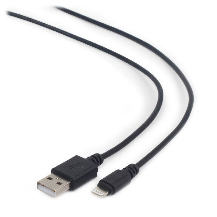 Кабель CABLEXPERT USB2.0 AM/Apple Lightning Black 2м (CC-USB2-AMLM-2M)