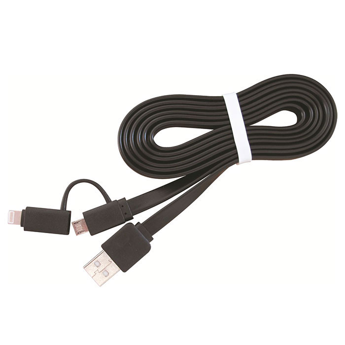 Кабель CABLEXPERT USB2.0 AM/Apple Lightning/Micro-BM 1м (CC-USB2-AMLM2-1M)