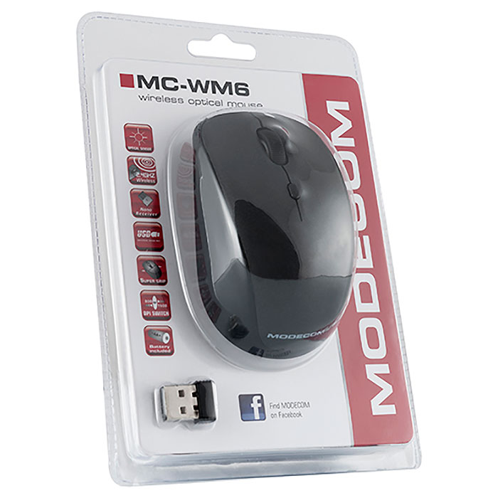 Мышь MODECOM MC-WM6 Black (M-MC-0WM6-100)