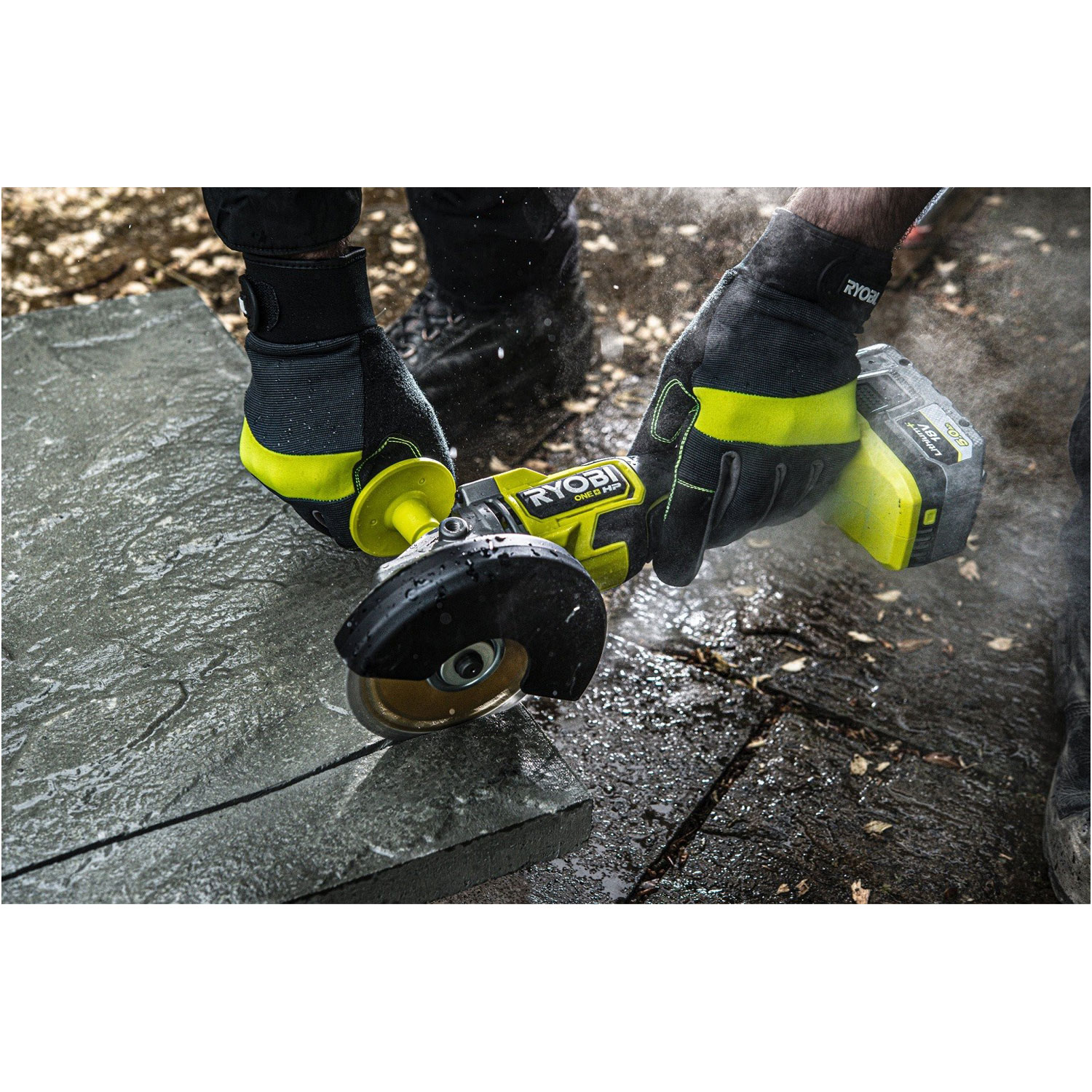 Акумуляторна кутова шліфувальна машина RYOBI RAG18X-1C40S (5133005614)