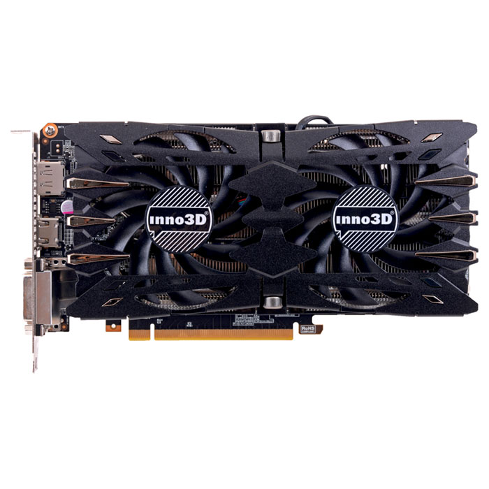 Відеокарта INNO3D GeForce GTX 1060 6GB GDDR5 192-bit Twin X2 (N106F-2SDN-N5GS)