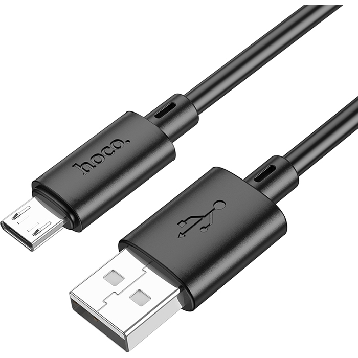 Кабель HOCO X88 Gratified USB-A to Micro-USB 1м Black