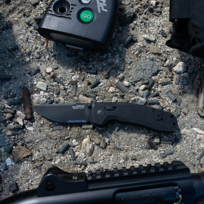 Складаний ніж SOG SOG-Tac XR Partially Serrated Black (12-38-03-41)