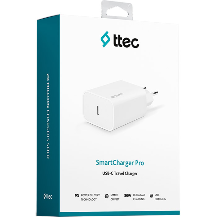 Зарядний пристрій TTEC SmartCharger PD White (2SCS26B)