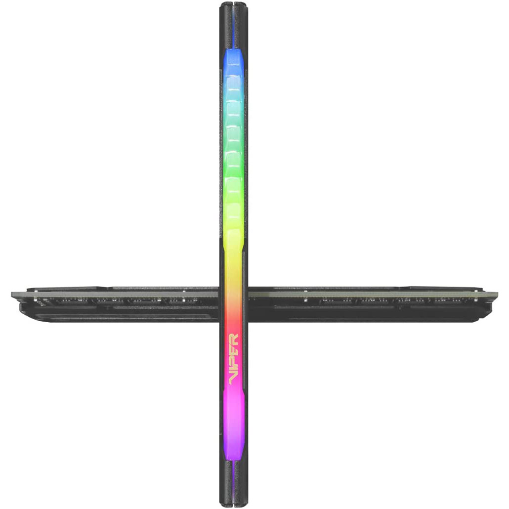 Модуль пам'яті PATRIOT Viper Steel RGB DDR4 3200MHz 64GB Kit 2x32GB (PVSR464G320C8K)
