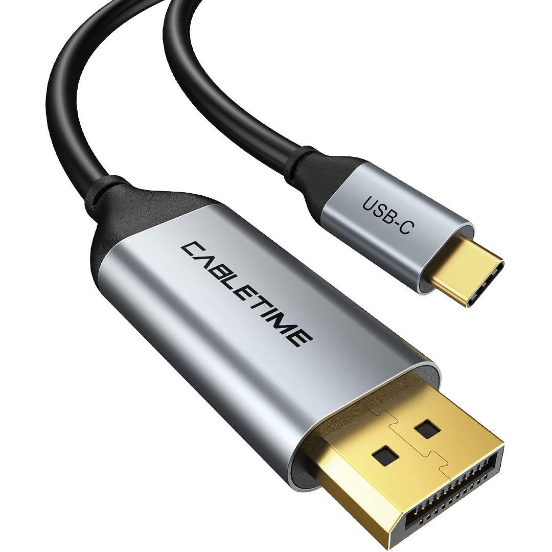 Кабель CABLETIME 4K 60Hz USB-C to DisplayPort 1м Black (CC10H)