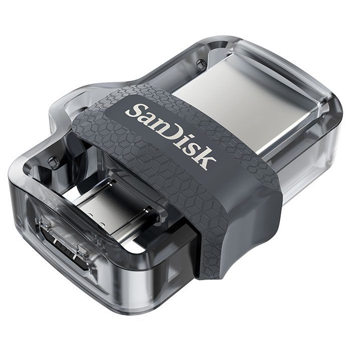 Флэшка SANDISK Ultra Dual m3.0 32GB Black/Silver (SDDD3-032G-G46)