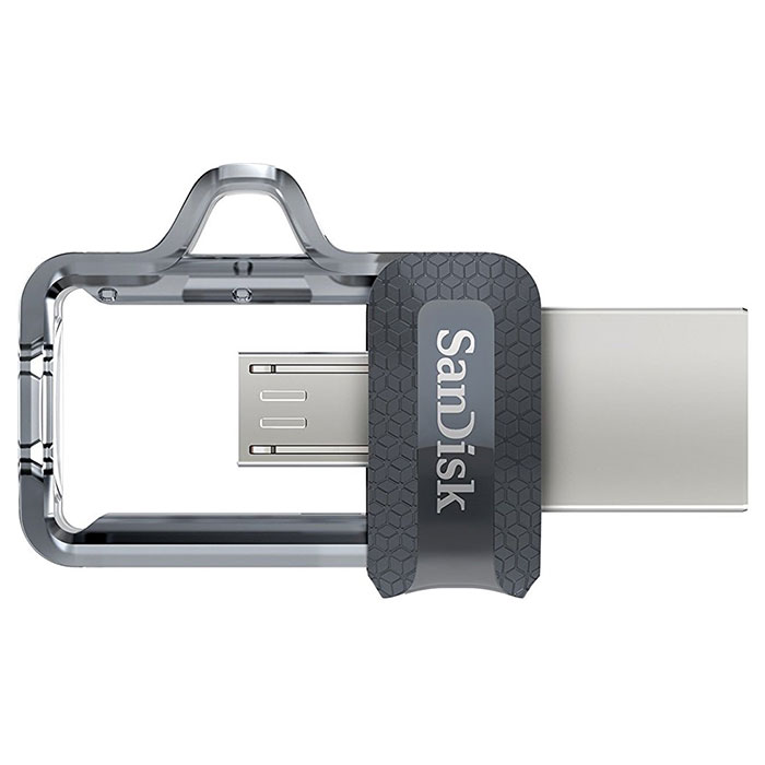 Флешка SANDISK Ultra Dual m3.0 32GB USB+Micro-B3.0 Black/Silver (SDDD3-032G-G46)