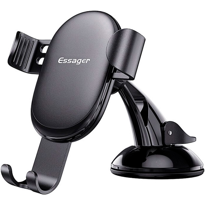 Автотримач для смартфона ESSAGER MoJack Gravity Car Phone Holder Black