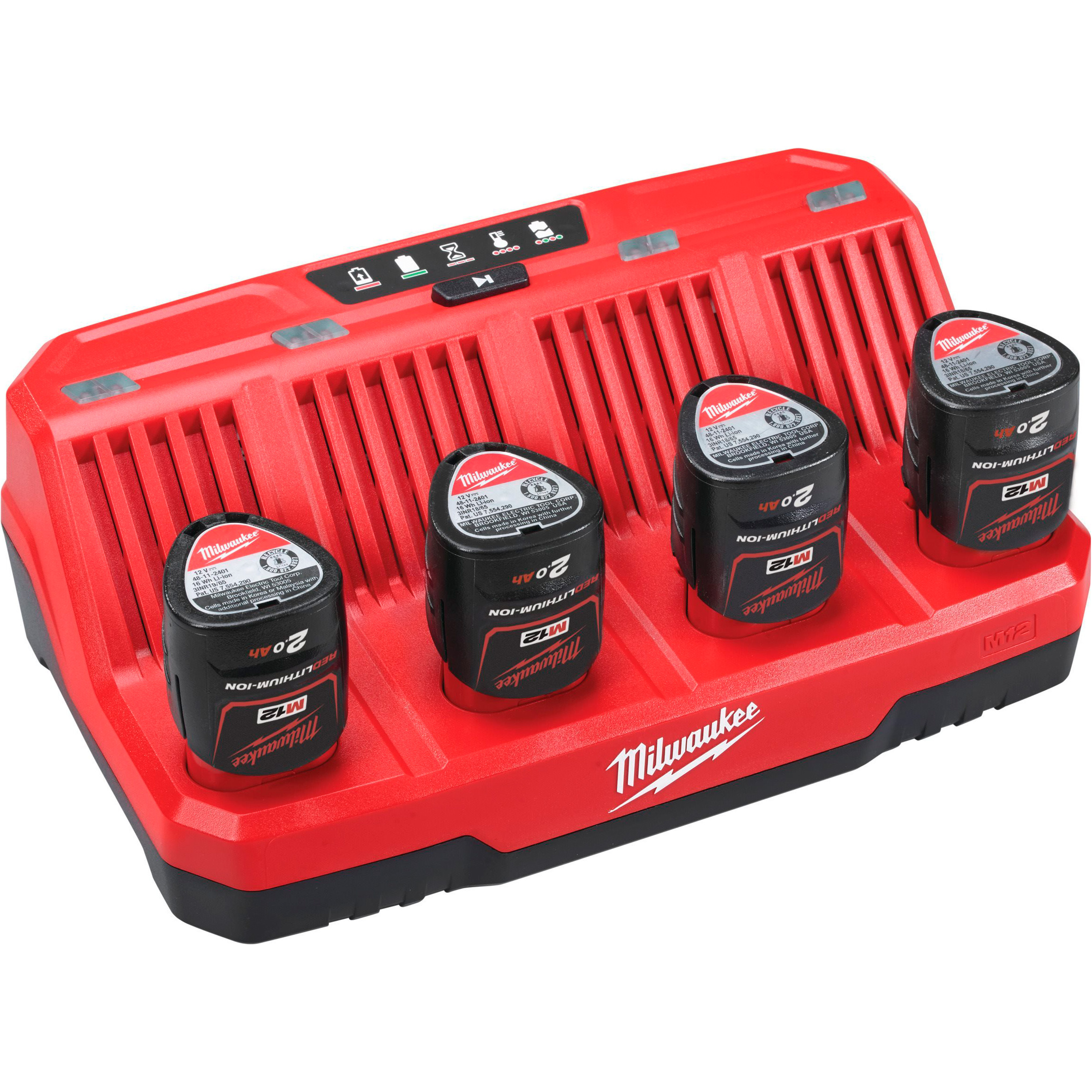 Зарядное устройство 4-слотовое MILWAUKEE M12 C4 (4932430554)