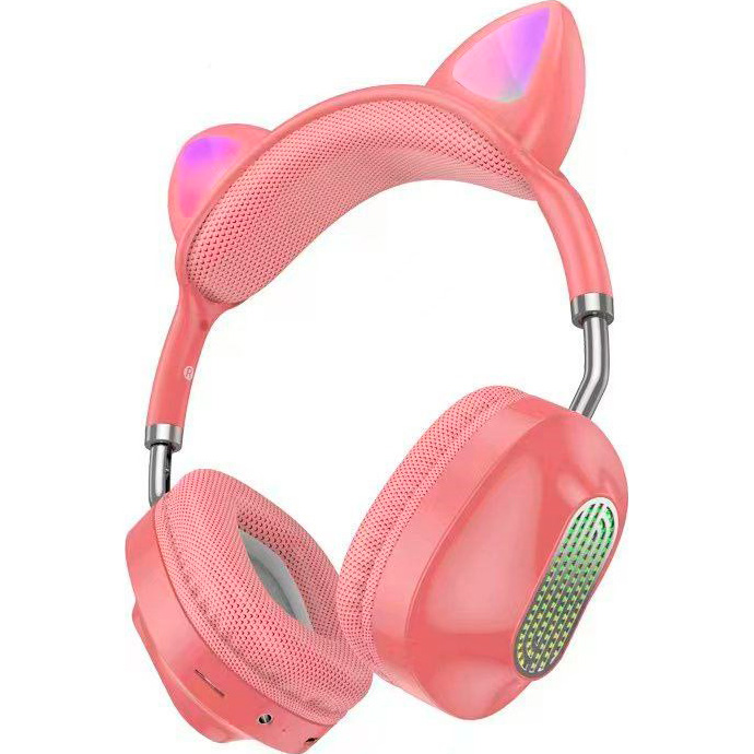 Навушники HOCO ESD13 Skill Cat Pink