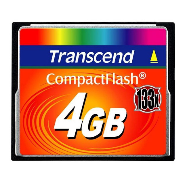 Карта памяти TRANSCEND CompactFlash 4GB 133x (TS4GCF133)