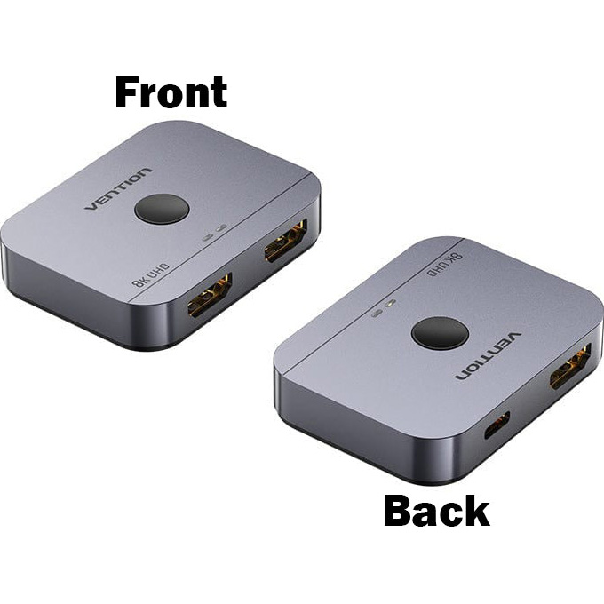 HDMI свитч 2 to 2 VENTION 2-Port Bi-Directional 8K HDMI Switcher (AKPH0)