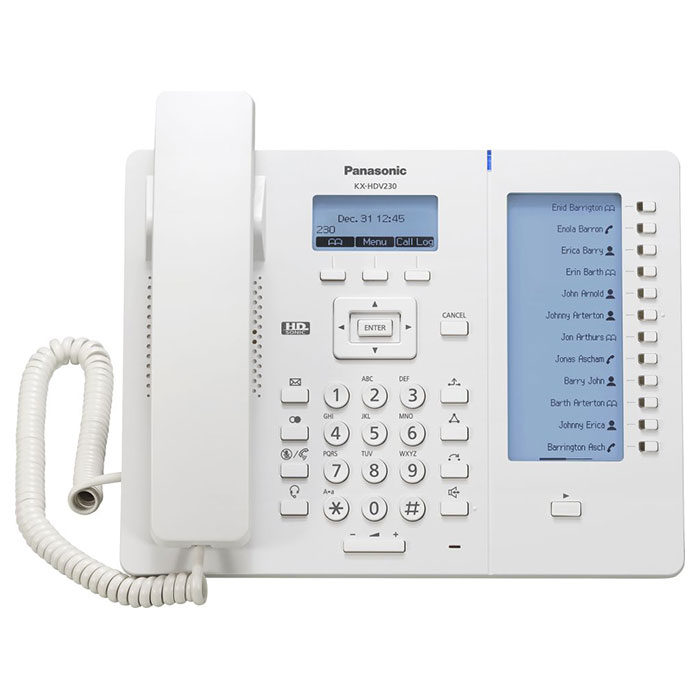 IP-телефон PANASONIC KX-HDV230 White