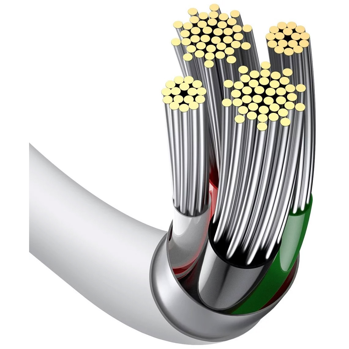 Кабель BASEUS Superior Series Fast Charging Data Cable USB to iP 2.4A 0.25м White (CALYS-02)