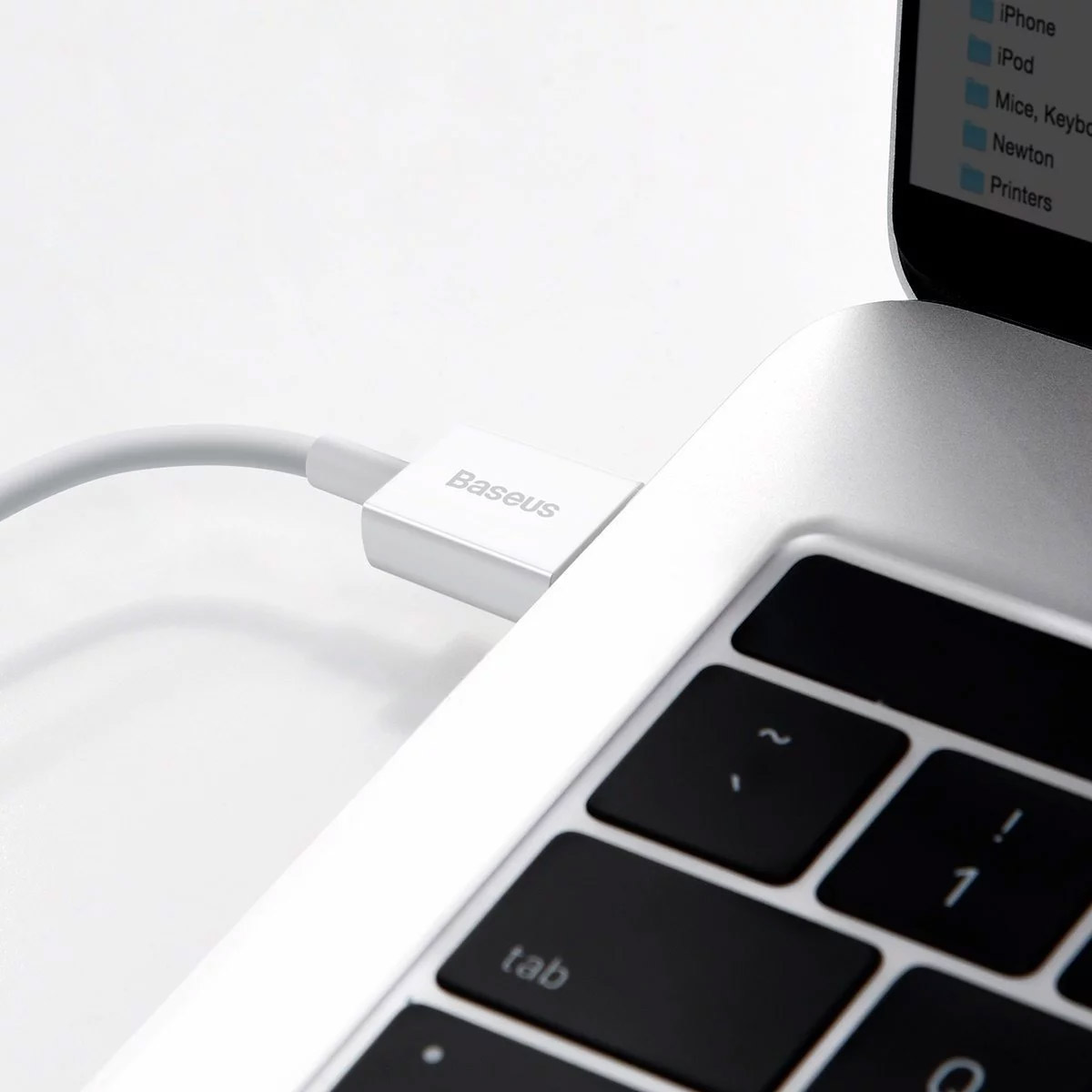Кабель BASEUS Superior Series Fast Charging Data Cable USB to iP 2.4A 0.25м White (CALYS-02)