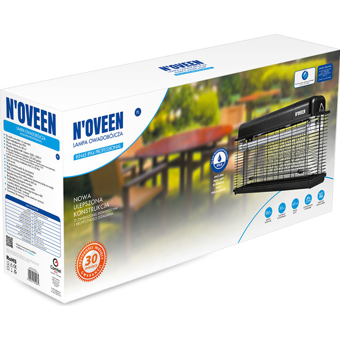 Лампа-знищувач комах NOVEEN IKN45 IPX4 Professional