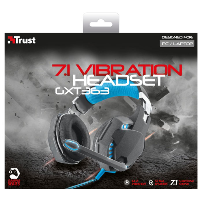 Наушники геймерские TRUST Gaming GXT 363 7.1 Bass Vibration (20407)