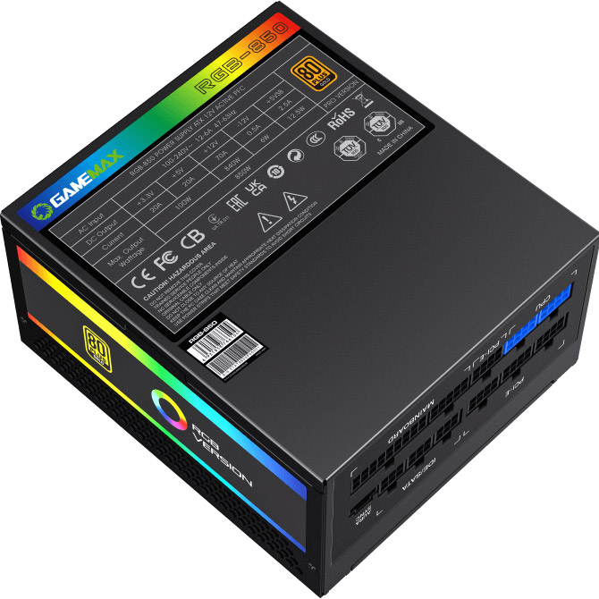 Блок живлення 850W GAMEMAX RGB-850 Pro