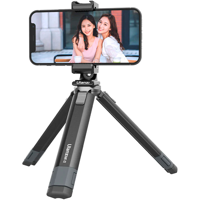 Держатель для смартфона ULANZI ST-27 Metal Phone Tripod Mount Clip & PT-14 Universal Camera Flip Mirror (UV-2881)