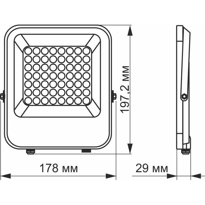 Прожектор LED VIDEX Premium F2 30W 5000K (VL-F2-305G-12V)