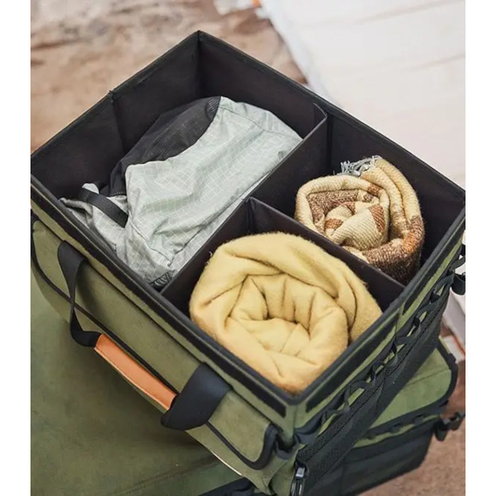 Портативная сумка-контейнер NATUREHIKE NH21SNX04 Outdoor Camping Oxford Cloth Folding Storage Box Army Green (6927595798041)