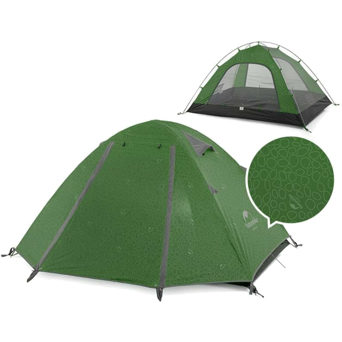 Намет 3-місний NATUREHIKE P-Series Dark Green (NH18Z033-P)