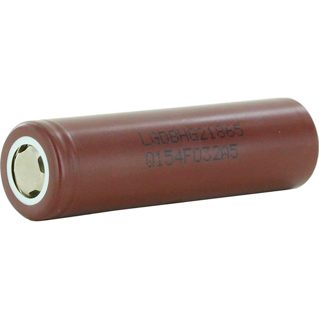 Аккумулятор LG Li-Ion 18650 3000mAh 3.7V 20A FlatTop Brown (LGABHC21865)