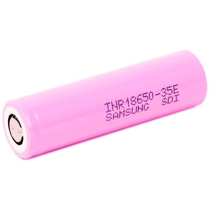 Аккумулятор SAMSUNG Li-Ion 18650 3350mAh 3.6V 8A FlatTop Pink (INR18650-35)