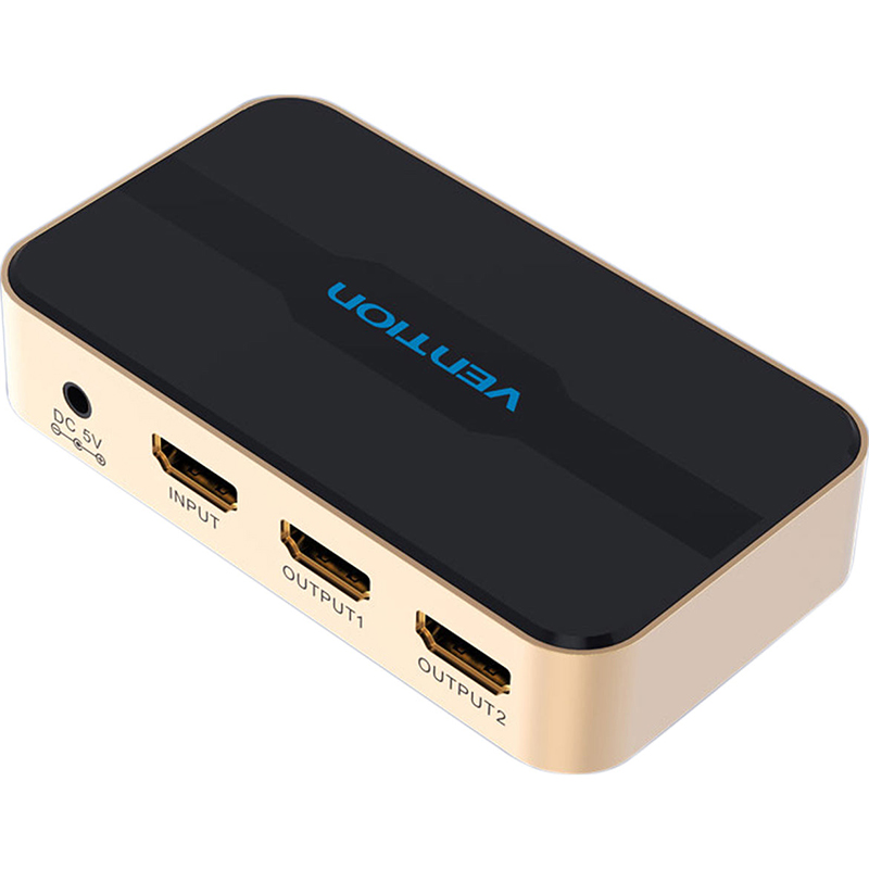 HDMI сплітер 1 to 2 VENTION HDMI Splitter 4K@30Hz (ACBG0-EU)