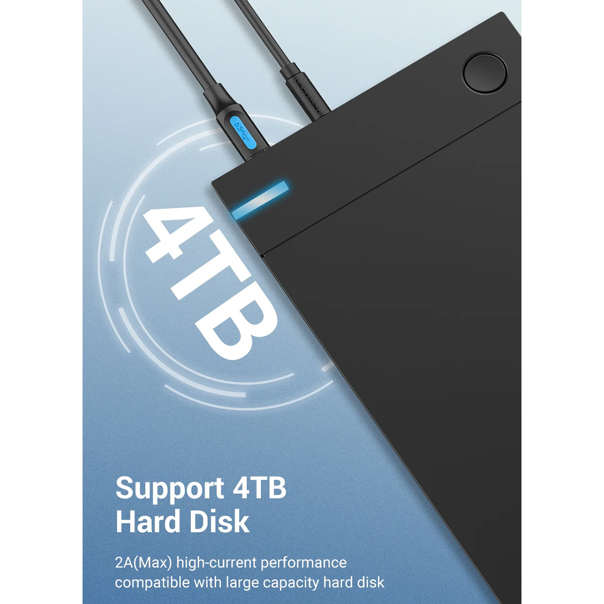 Кабель VENTION USB 3.0 AM/BM 2м Black (COOBH)