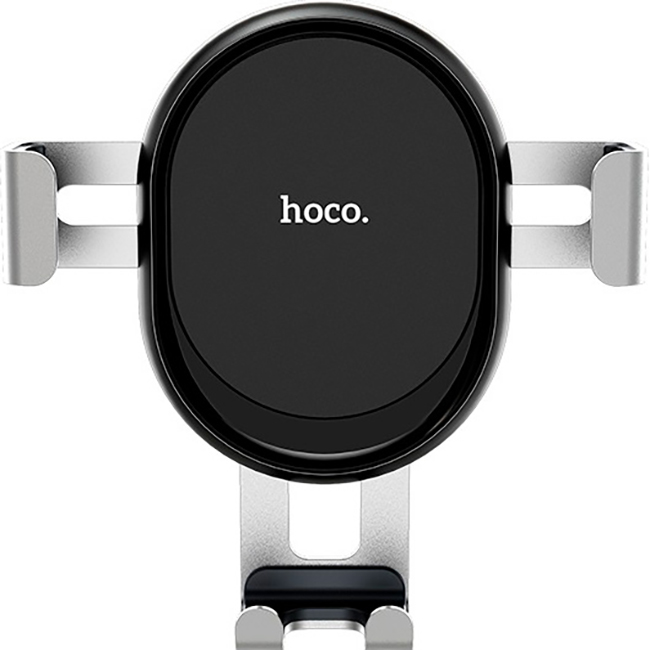 Автотримач для смартфона HOCO CA56 Metal Armor Air Outlet Gravity Car Holder Black/Silver