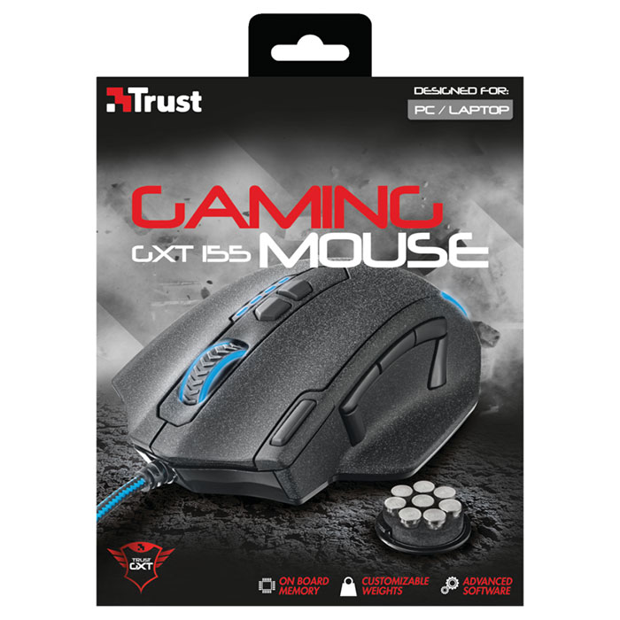 Мышь игровая TRUST Gaming GXT 155 Caldor Black (20411)