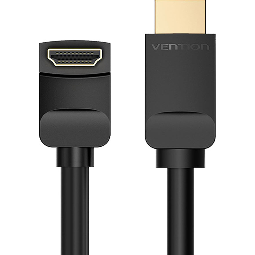 Кабель VENTION HDMI Right Angle Cable 90 Degree HDMI v2.0 1.5м Black (AARBG)