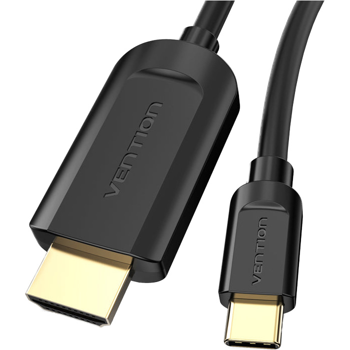 Кабель VENTION Male to Male USB-C - HDMI v1.4 1.5м Black (CGUBG)