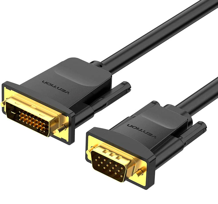 Кабель VENTION DVI - VGA 1.5м Black (EABBG)