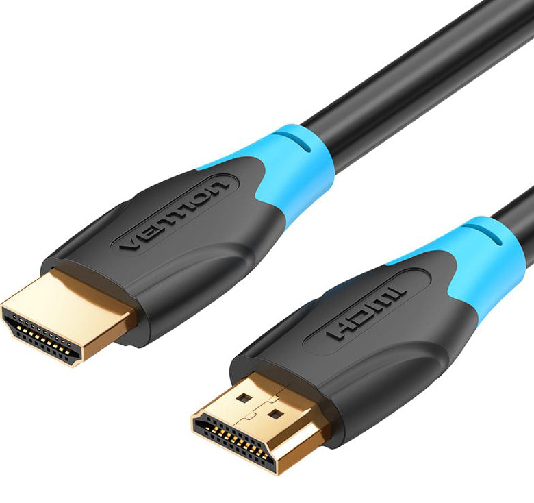 Кабель VENTION Flat Cable HDMI v2.0 1.5м Black (VAA-B02-L150)