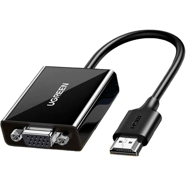 Конвертер видеосигнала UGREEN CM611 HDMI - VGA Black (90813)