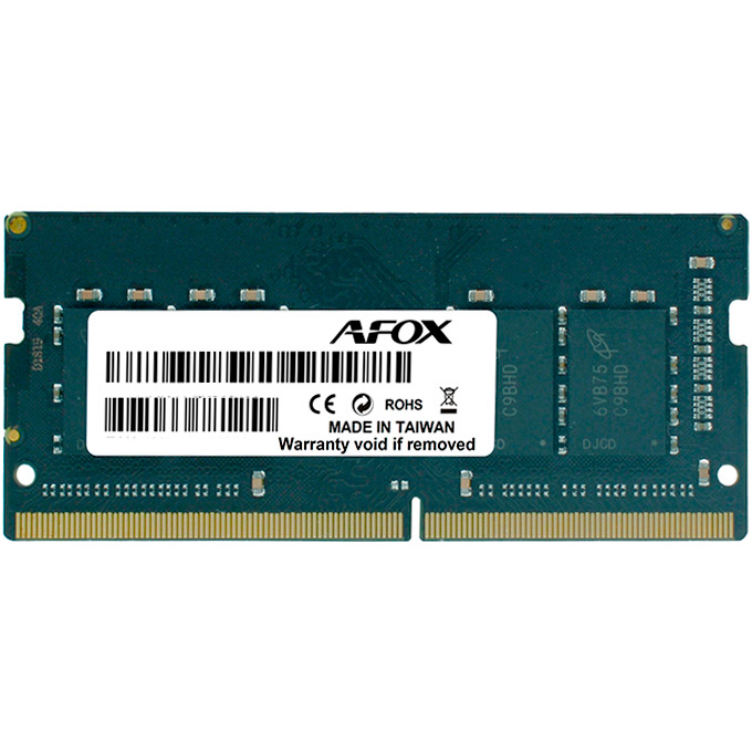 Модуль памяти AFOX SO-DIMM DDR4 3200MHz 16GB (AFSD416PS1P)