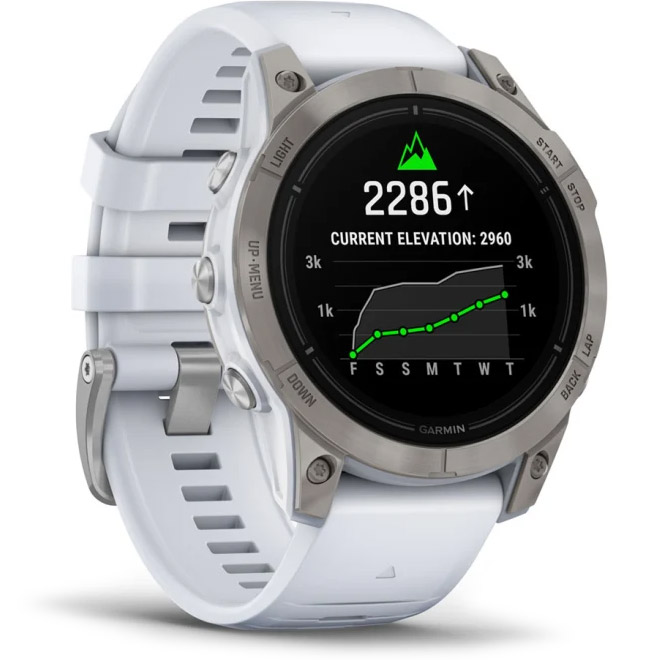 Смарт-годинник GARMIN Epix Pro Gen. 2 Sapphire 51mm Titanium with Whitestone Band (010-02804-11)