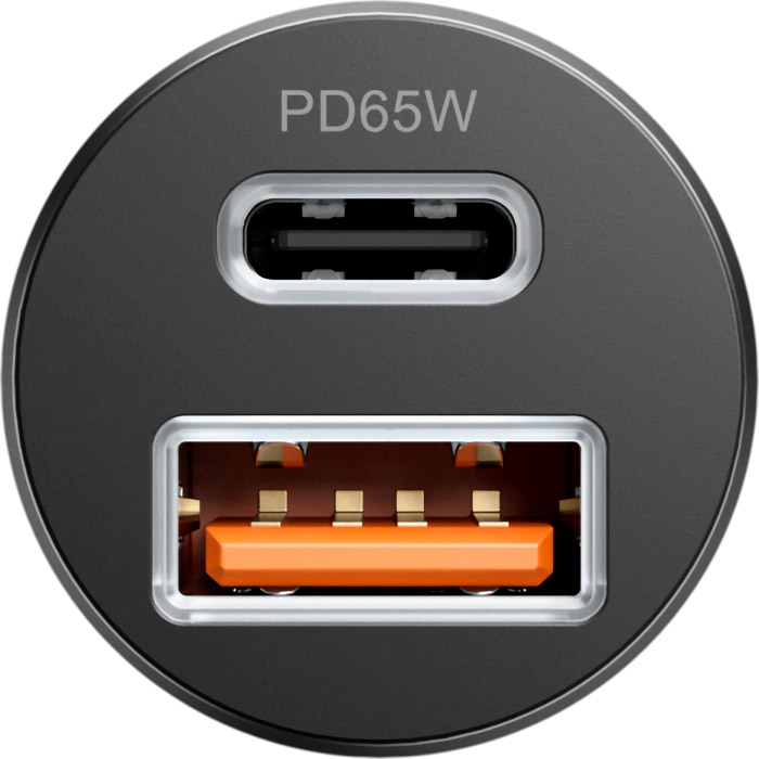 Автомобильное зарядное устройство PROOVE Tiny Power Pro 65W 1xUSB-A, 1xUSB-C, PD3.0, QC3.0 Black