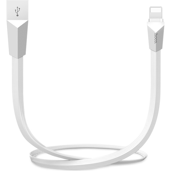 Кабель HOCO X4 Zinc Alloy USB to Lightning 1.2м White