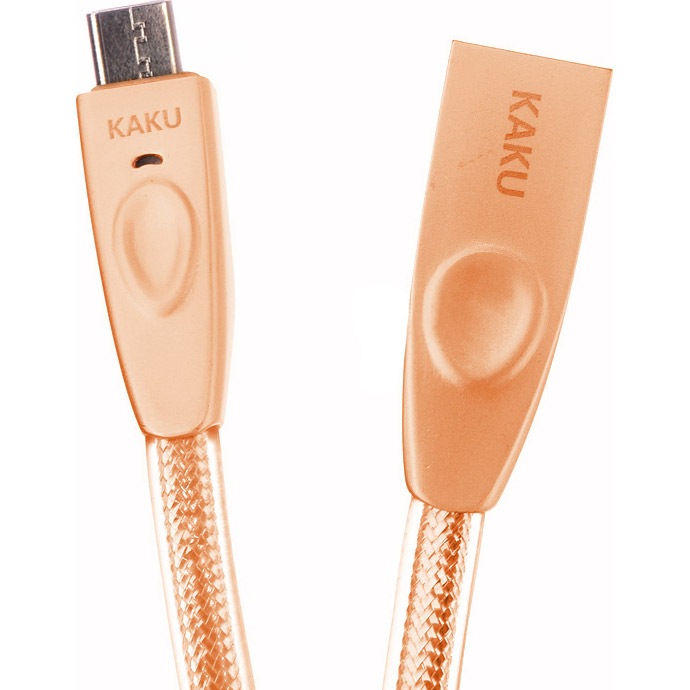 Кабель iKAKU Speeded USB-A for Micro-USB 0.1м Rose Gold (YT-IK/SP-MG)