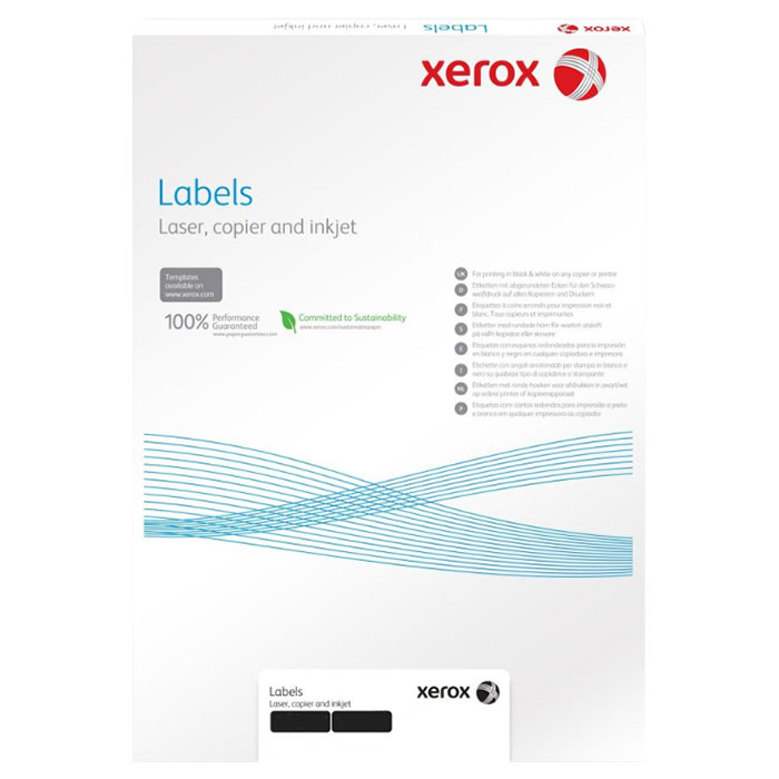 Самоклеюча наліпка XEROX Mono Laser 2UP squared 100арк (003R97401)